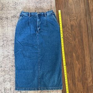 Eddie Bauer Vintage Blue Denim Jean Skirt